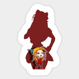 Karin Kanzuki Ojousama Laugh Sticker